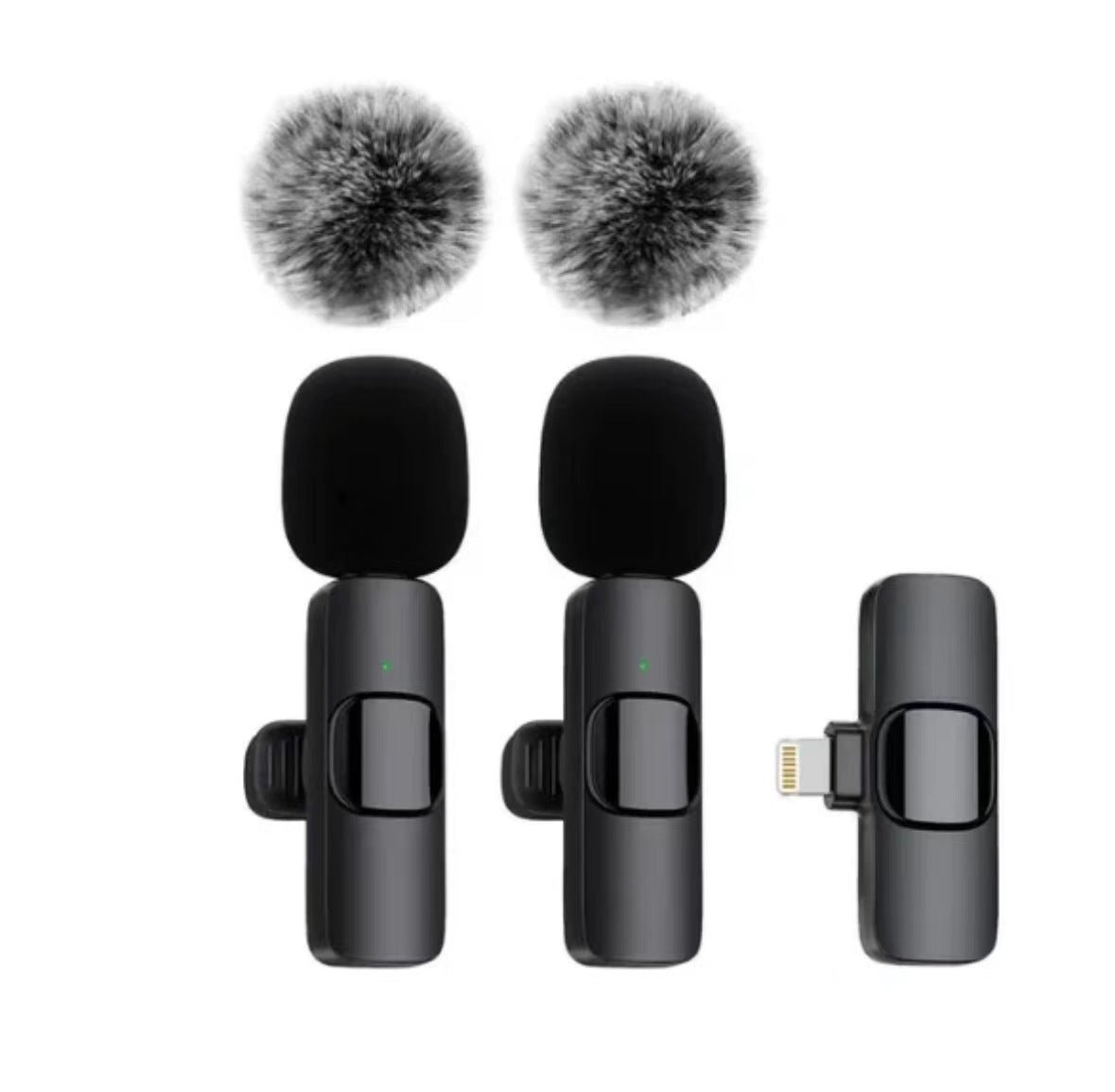 Cross-border new wireless collar clip microphone factory portable audio video recording mini K1 microphone