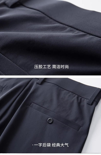 Wholesale Men's Business Wear Slim-fit Pants Summer Casual Men's Wear Youth Work Dress Black Workwear Pants