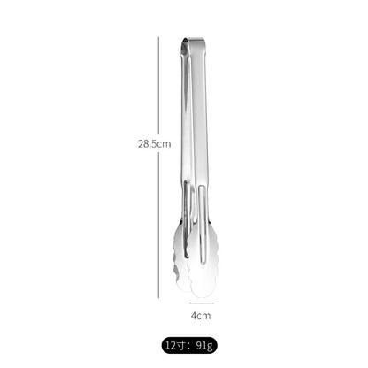 Stainless Steel Food Clip Kitchen Anti-scalding Bread Clip Outdoor Barbecue Clip Buffet Steak Food Clip