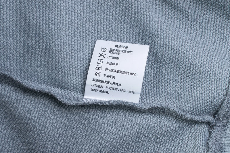 Hooded Sweater | Non-Deformable Pure Cotton Sweater Xinjiang Cotton Shoulder Pullover Autumn and Winter Solid Color ins Street Tide Hoodie