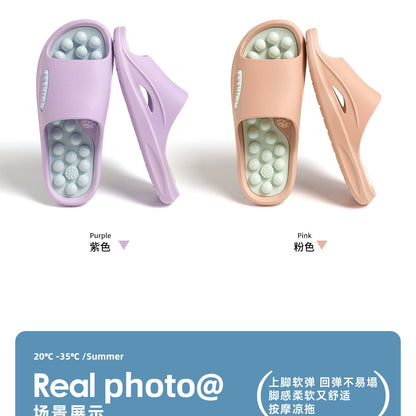 Massage Slippers for Women 2025 New Model Home Indoor Non-Slip Health-Preserving Acupressure Foot Point Slippers for Men Summer