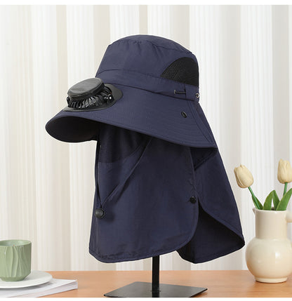 New Sun Hat for Men and Women in Summer, Uv Protection, Neck Protection, Sun Protection, Solar Fan Hat, Outdoor Mountaineering Fisherman Hat