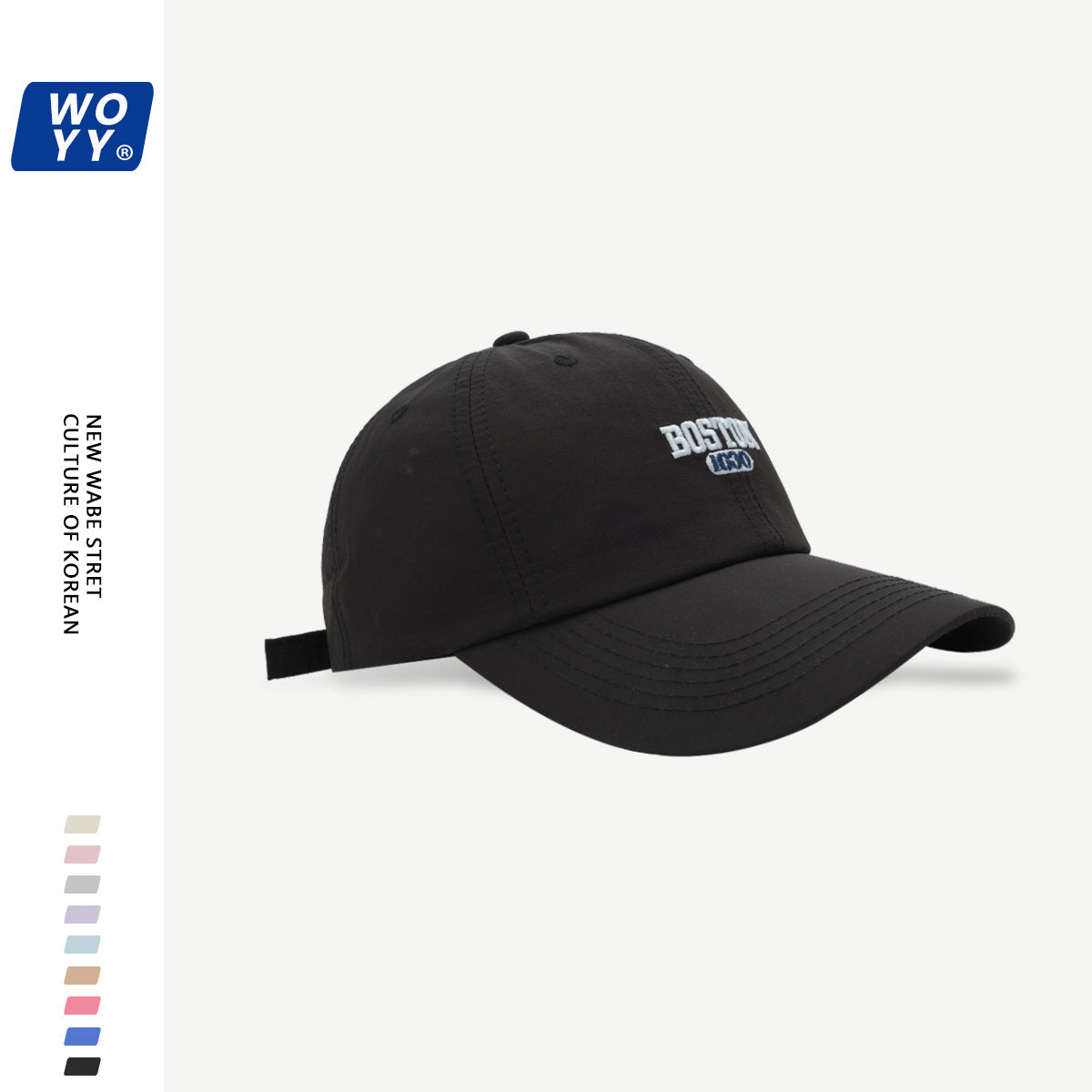 Boston Quick-Dry Baseball Hat Summer Super Fire Outdoor Sun Hat Korean Ins Soft Top Breathable Cap