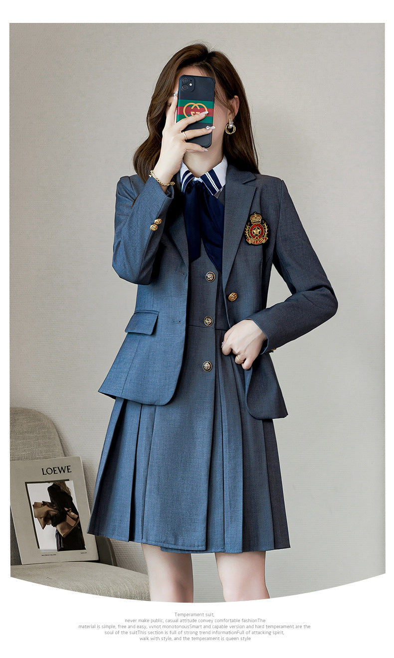 Kindergarten teacher garden clothes interview clothing dress suit group kindergarten teacher fashion temperament early education overalls women