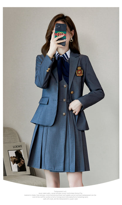 Kindergarten teacher garden clothes interview clothing dress suit group kindergarten teacher fashion temperament early education overalls women
