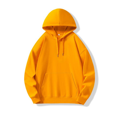 Hooded Sweater | Non-Deformable Pure Cotton Sweater Xinjiang Cotton Shoulder Pullover Autumn and Winter Solid Color ins Street Tide Hoodie