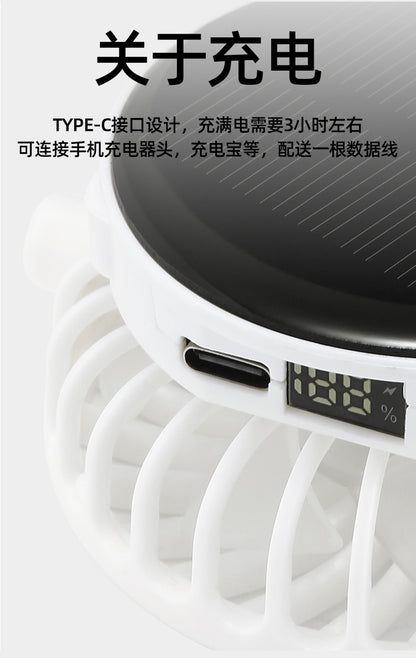 Adult summer solar charging with fan hat men and women breathable mesh sun protection outdoor sun-proof peaked cap