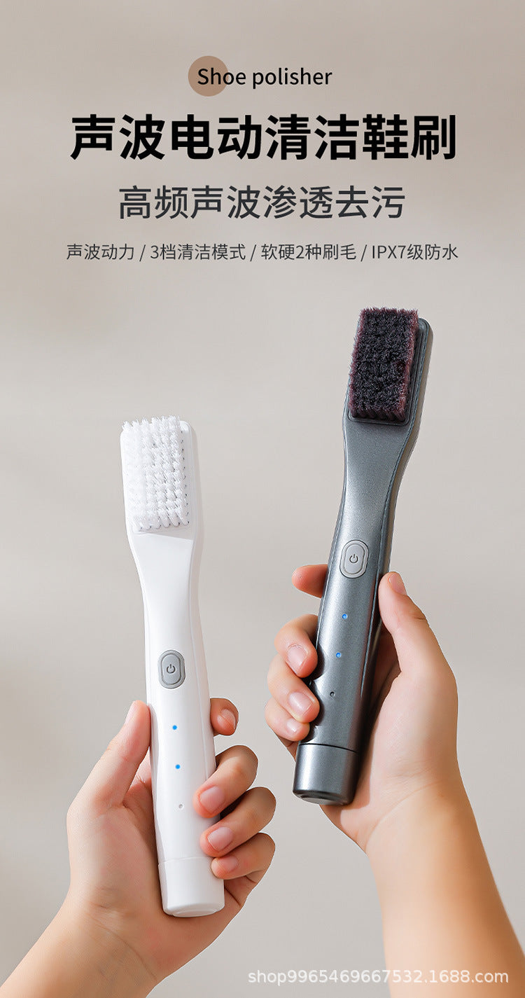 New Fully Automatic Electric Shoe Polisher Multifunctional Rechargeable Household Handheld Shoe Brush Black White