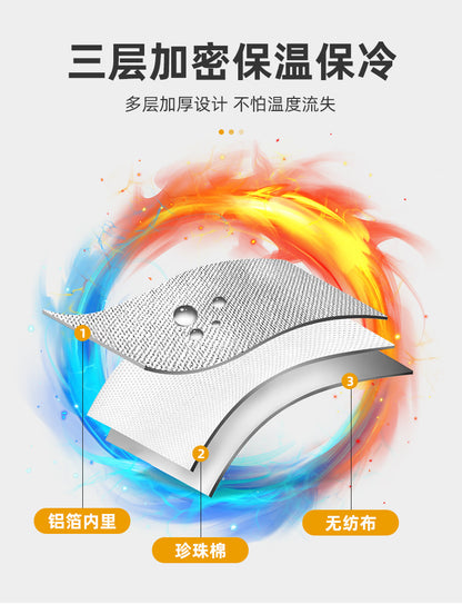 Spot Takeout Insulation Bag Wholesale Outdoor Picnic Insulation Satchel Ice Bag Large Capacity Takeaway Cake Insulation Bag