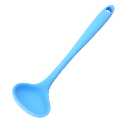 Silicone Mini Soup Spoon Kitchen Cooking Soup Spoon Children's Food Supplemented Soup Spoon Food Grade Material Silicone Soup Spoon 21cm