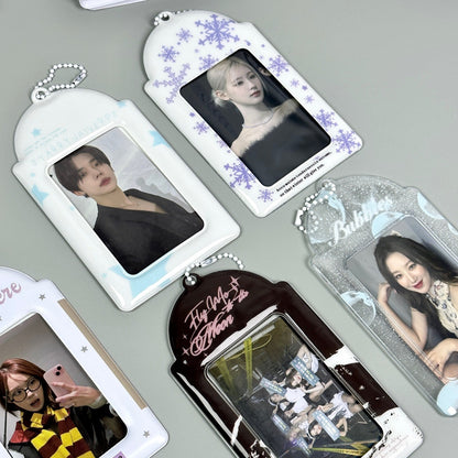 Supply Original Card Sleeve Small Card PVC Earth Flavor Star-chasing Aidou Campus Card Storage Card Bag Display Pendant Protective Cover