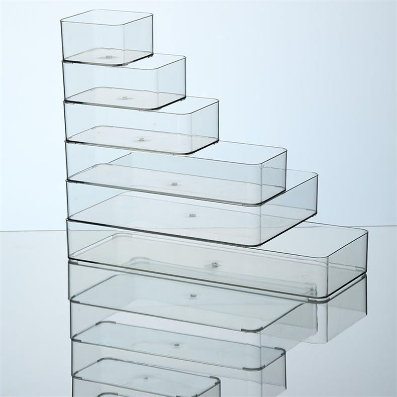 Desktop Storage Box Dormitory Cosmetics Transparent Basket Acrylic Drawer Mask Organizer Box Snack Sundry Storage Rack