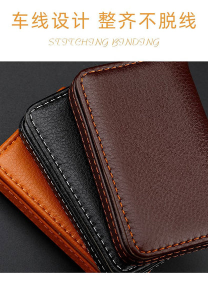 In-Stock Wholesale Pu Business Card Holder, Business Card Case, Business Card Wallet, Company Gift, Faux Leather