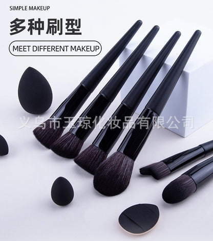 Cross-border makeup brush suit 31-piece set combination beauty egg powder puff portable storage bag foundation brush beauty wholesale