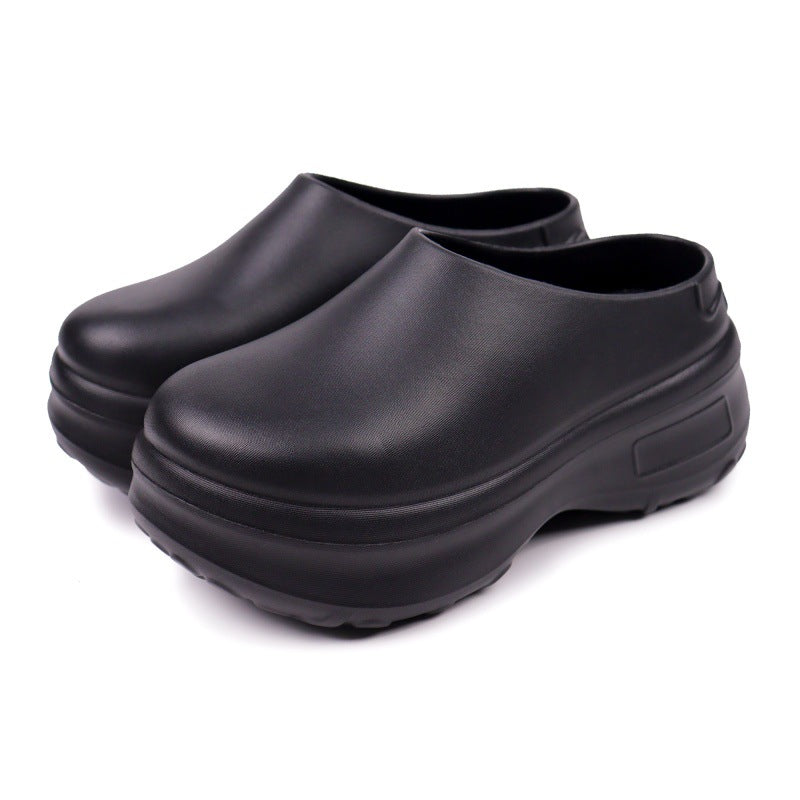 Foreign Trade Cross-Border Chef Shoes, Outdoor Casual Shoes, Comfortable Platform Sole, Wear-Resistant, Non-Slip, Thick-Soled Slippers for Men and Women, Eva