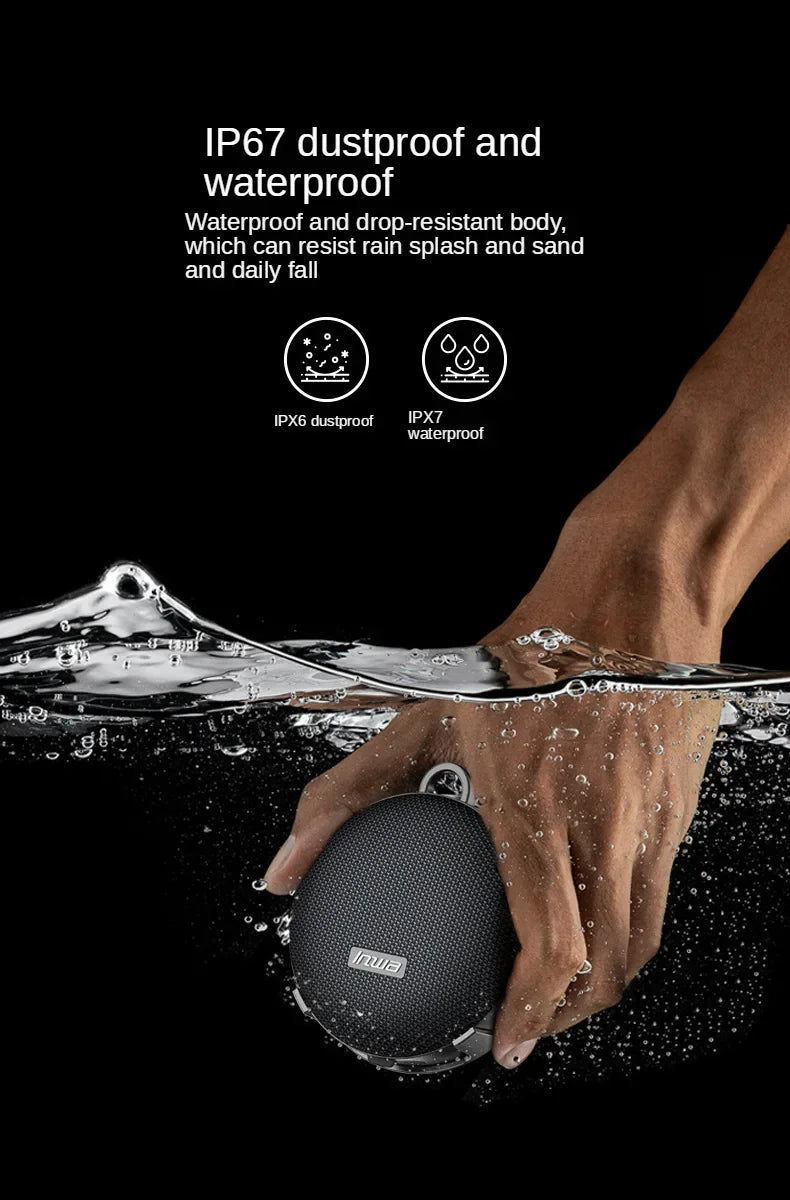 New Inwa Mz-500 Wireless Cycling Bluetooth Speaker Portable Outdoor Tws Stereo Subwoofer Card