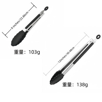 Cross-border Clip Kitchen Barbecue Clip Food Clip Silicone Clip Anti-scalding Clip Bread Fried Steak Clip Barbecue Clip