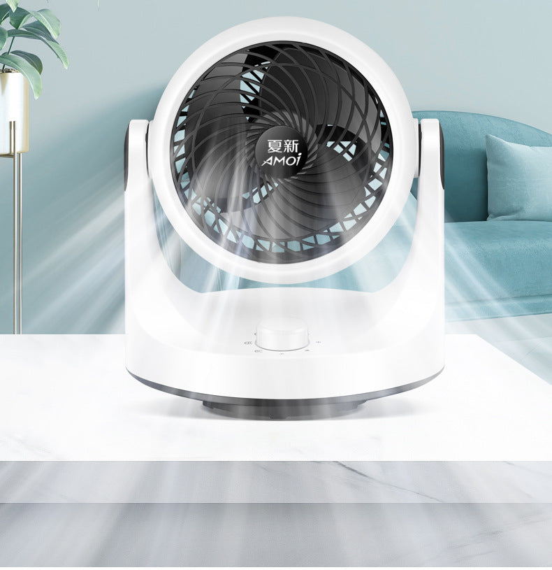 2024 new summer new air circulation fan desktop office home small fan bass light luxury electric fan cooling fan
