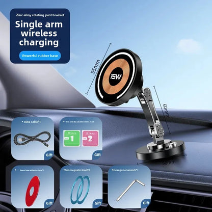 Car Bracket base 17mm ball head base 360-degree rotating adhesive type with different Chuck mobile phone holder