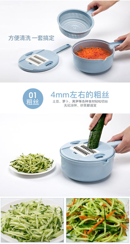 Multi-functional vegetable cutter flapper potato silk artifact coarse silk household grater does not hurt hands wipers slicer