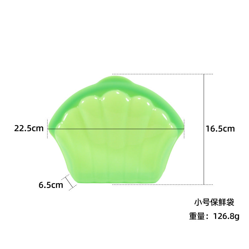 Silicone Fresh-Keeping Bag Food Repackaging Bag Silicone Bag Refrigerator Fresh-Keeping Bag Household Storage Edible Food-Grade Food Sealing Bag