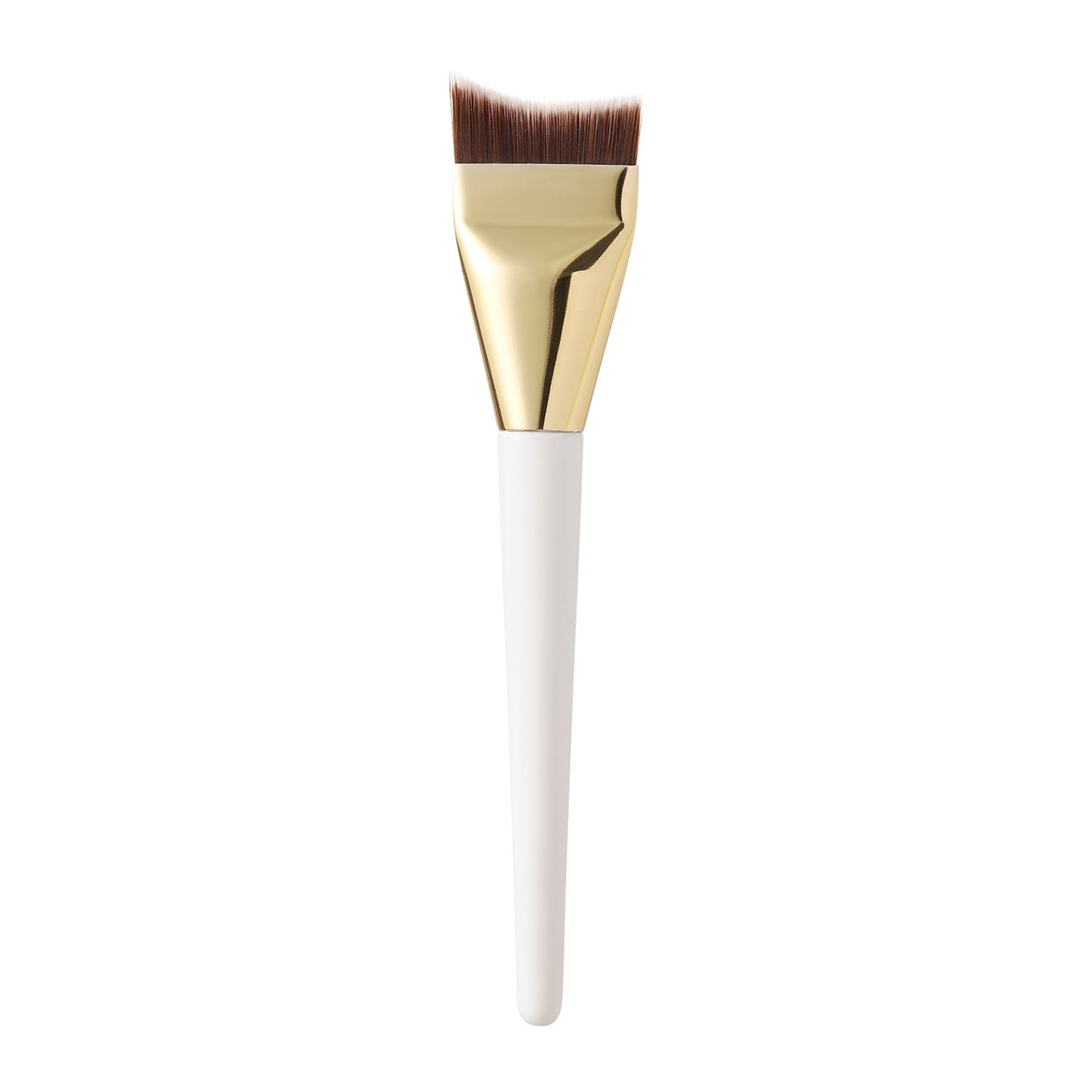 Fish Tail Foundation Brush, Thin and Non-Eating Powder, Flat Head, Beveled Crescent Moon Mask Brush, Traceless Concealer Liquid Foundation Makeup Brush