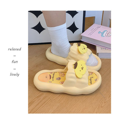 Women's spring and summer new thick-soled sandals and slippers for wearing cartoon PVC non-slip casual soft-soled sandals and slippers wholesale