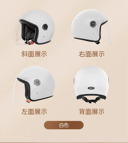 helmet 3c certification electric car men and women four seasons universal battery motorcycle safety helmet winter warm half helmet