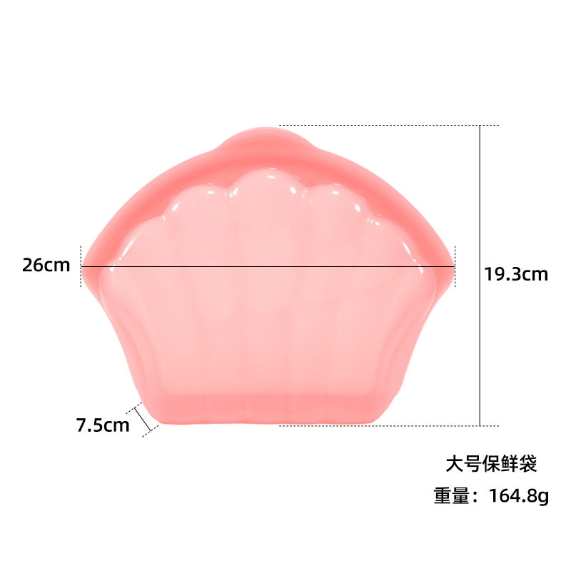 Silicone Fresh-Keeping Bag Food Repackaging Bag Silicone Bag Refrigerator Fresh-Keeping Bag Household Storage Edible Food-Grade Food Sealing Bag