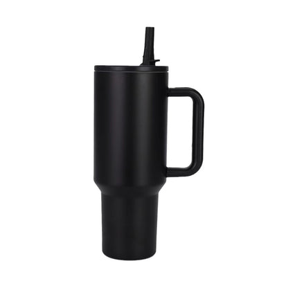 Cross-Border Amazon Best-Selling 40oz Big Mac Double-Layer Straw Mouth Car Cup Large Capacity Car Handle Ice Cup