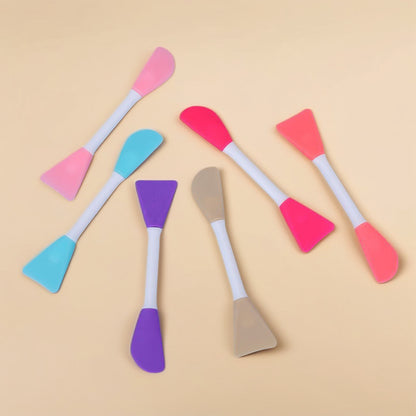 Double-Ended Silicone Mask Brush, Facial Cleansing Massage Brush, Mud Mask Application, Facial Homemade Soft Mask Tool Special Brush