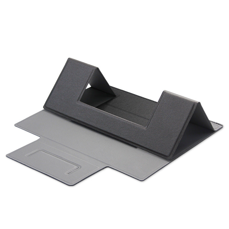 Laptop Folding Stand Desktop Heightening Cooling Portable Creative Folding Pu Laptop Stand Bracket