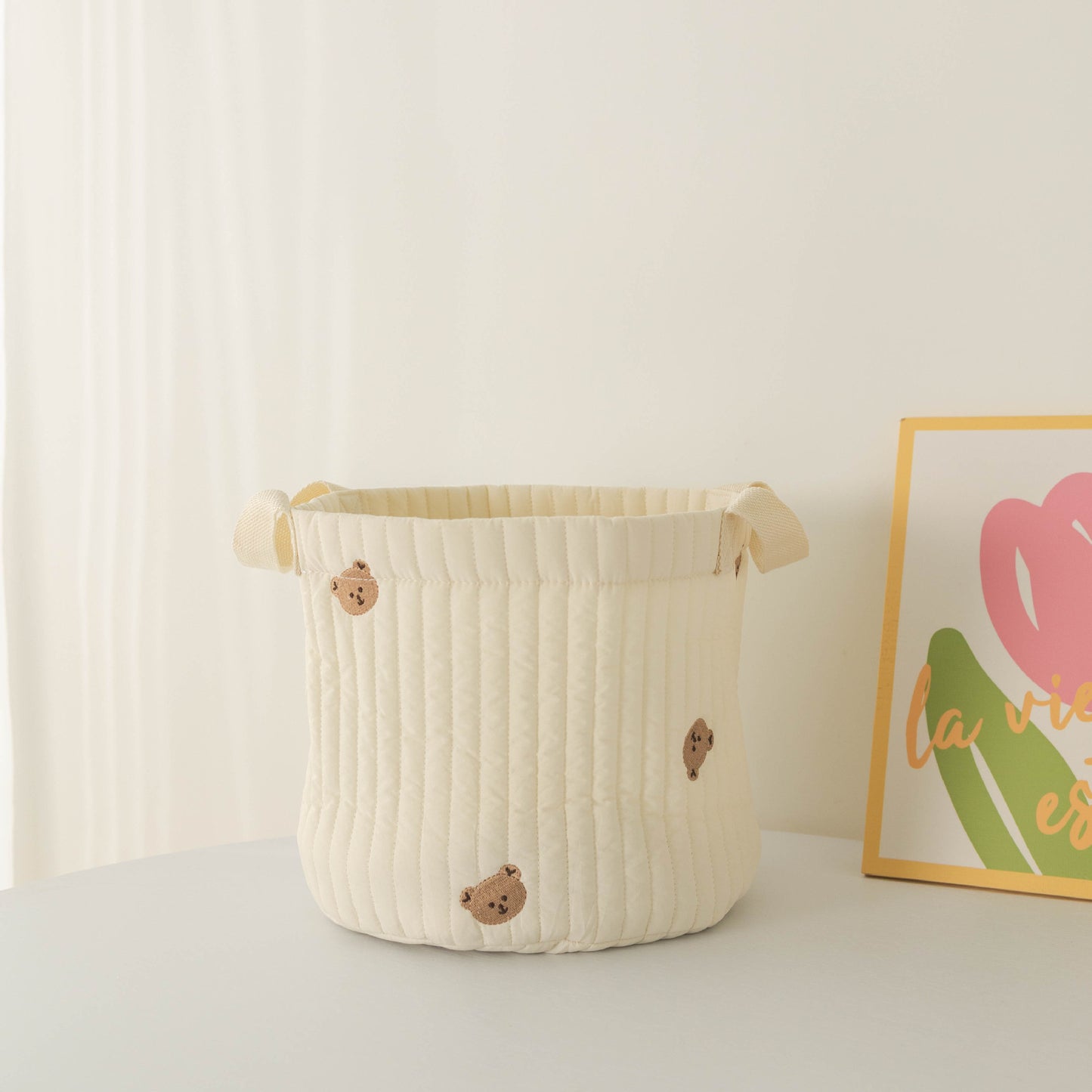 Ins Storage Basket Baby Diaper Clothes Toy Fixing Bag Bedding Storage Multi-use Storage Bag