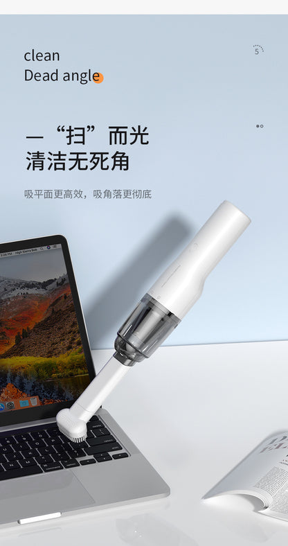 Car Vacuum Cleaner, Portable Air Blowing and Vacuuming, Dual-Use for Car and Home, Wireless Charging, Handheld, High Suction Power
