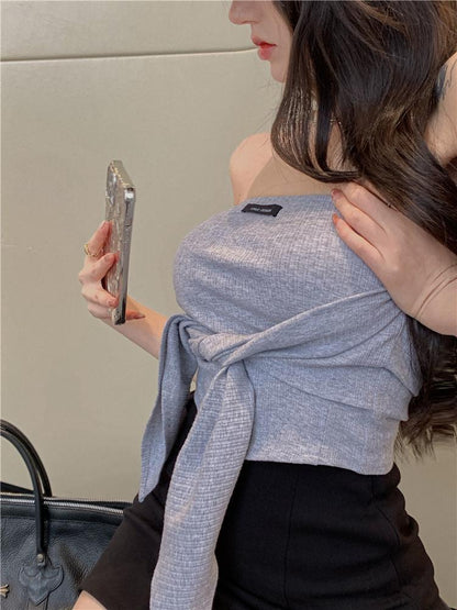 Black Skirt, Hip-Covering Skirt, Female Summer Sexy Sexy Short Skirt, Petite Design, High-Waisted Skirt, Trendy Autumn and Winter