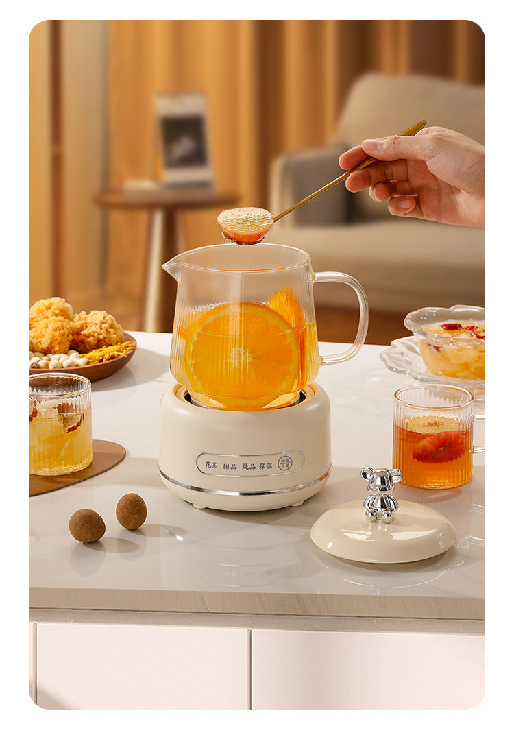Health Pot Household Multifunctional Full Glass Tea Maker Kettle Small Office Flower Tea Pot Electric Cup Gift
