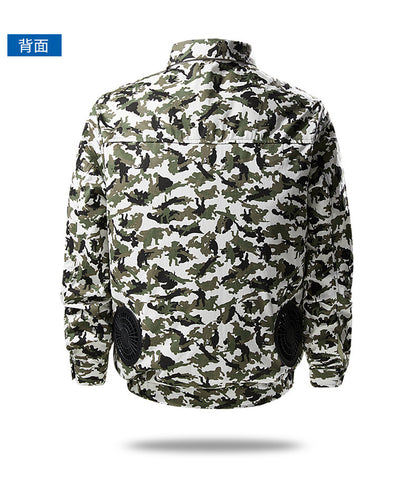 Air-Conditioned Clothing Men's Summer Outdoor Labor Protection Work Clothes Charging Refrigeration Welder High Temperature Heatstroke Prevention Cooling Fan Clothing
