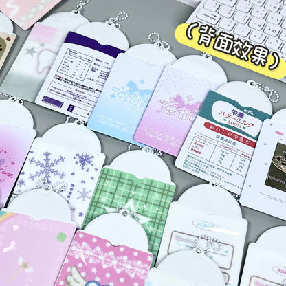 Supply Original Card Sleeve Small Card PVC Earth Flavor Star-chasing Aidou Campus Card Storage Card Bag Display Pendant Protective Cover