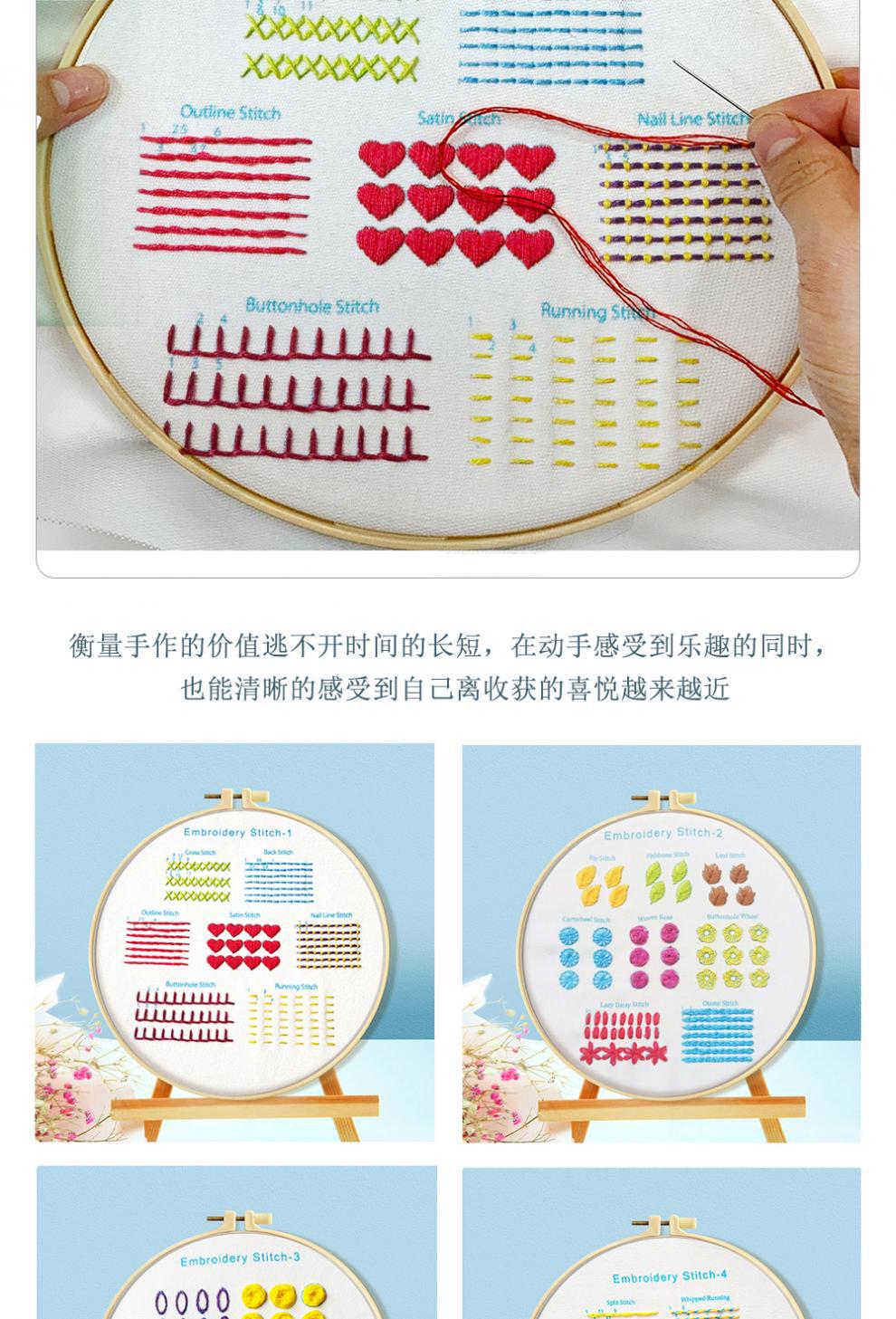 Mona Lisa Royal Embroidery Cross Stitch Techniques Collection: Simple and Easy-To-Learn Embroidery Methods, Complete with Four Types of Embroidery Techniques