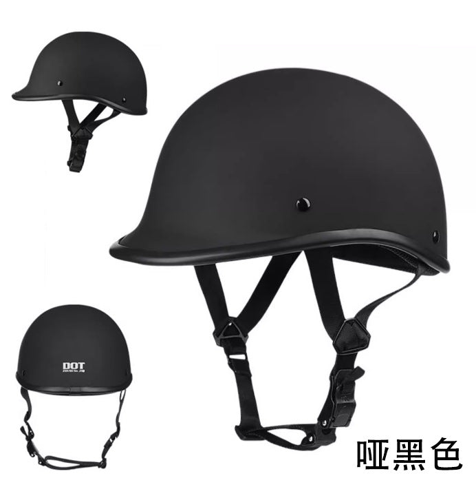Safety certification car helmet spring retro motorcycle half helmet men and women motorcycle helmet scoop helmet LUOK