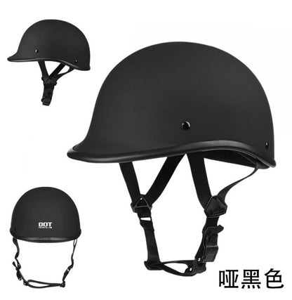 Safety certification car helmet spring retro motorcycle half helmet men and women motorcycle helmet scoop helmet LUOK