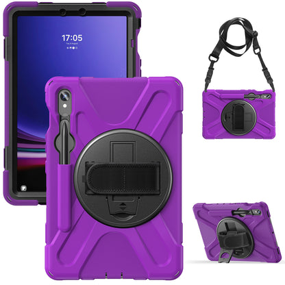 Applicable to Samsung Tab S9 FE/A9PLUS pirate king drop-resistant strap bracket protective cover