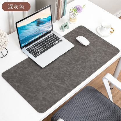 Skin-feeling Crazy Horse Leather Table Mat Leather Pattern Mouse Pad Custom Oversized Office Computer Mat Leather Learning Desk Mat