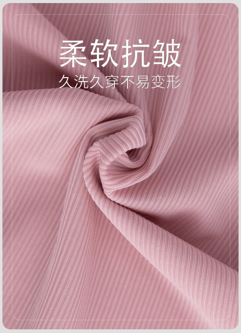Summer New Style Boys' Short-Sleeved Loose Seamless Ice Silk Home Clothes Children's Two-Piece Set Girls' Pajamas Set Wholesale