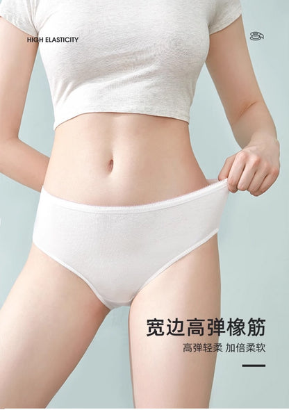 Disposable Underwear for Women, Sterilized, Individually Packaged, No-Wash, Travel and Business Trip, Portable Cotton, Daily Disposable, Maternity Beauty Salon Special