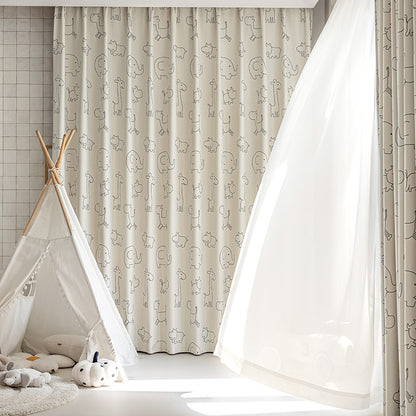 Children's Curtains with Digital Printing on Black Gold Base Fabric, Light Luxury Style for Bedroom and Living Room, Thickened New Model, Shaoxing Curtains, Blackout Wholesale