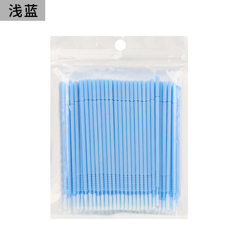 New wholesale long head cotton swab eyelash tattoo nail cleaning cotton swab eyelash disposable long thread cotton swab
