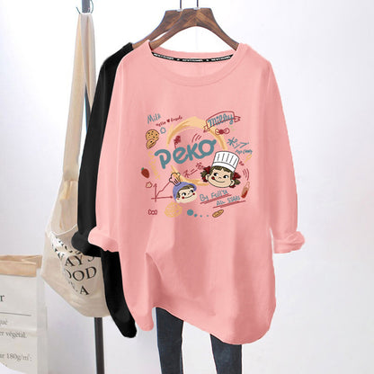 Breastfeeding Top Autumn Base Shirt Hot Mom's Out-of-the-way Breastfeeding Long-sleeved T-shirt for Spring and Autumn Postpartum Breastfeeding Clothes