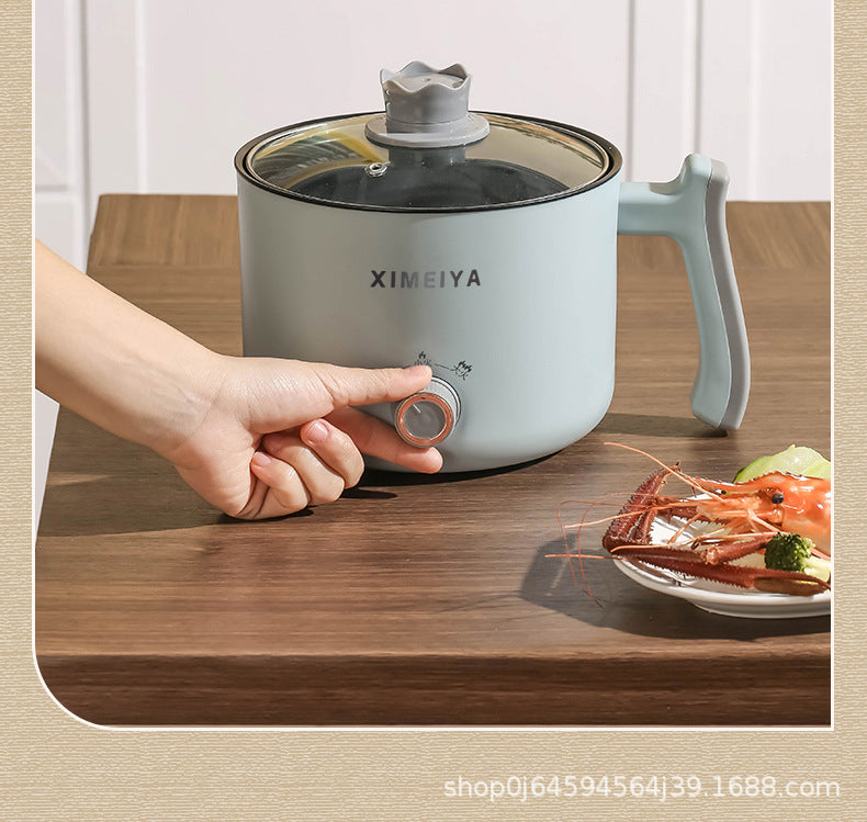 Electric Cooking Pot Student Home Kitchen Dormitory Multi-functional Electric Wok Integrated Pot Non-stick Pot Noodle Cooking Porridge Electric Hot Pot