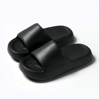 Thick-Soled Slippers for Women 2025 Summer New Style Indoor Home Bathing Non-Slip Household Slippers for Outer Wear with a Sense of Stepping on Shit